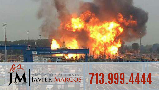 Explosion en el trabajo? Llame al Abogado Javier Marcos 713.999.4444