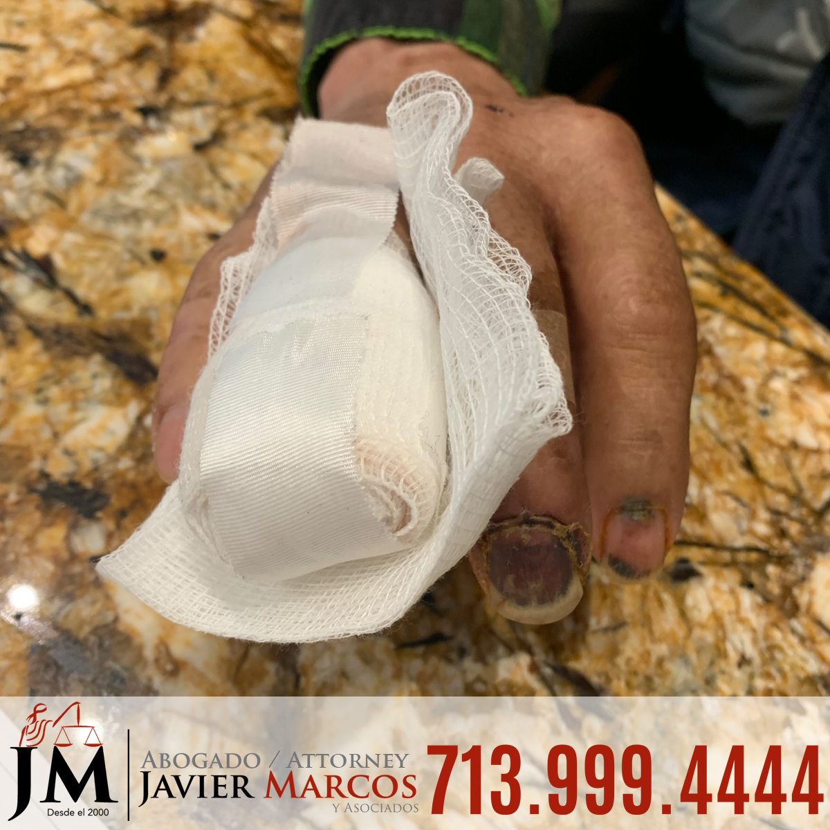 Abogado de Accidente de Trabajo | Abogado Javier Marcos | 713.999.4444