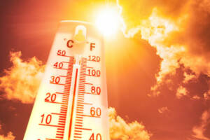 Termostato muestra temperaturas realmente altas en Houston
